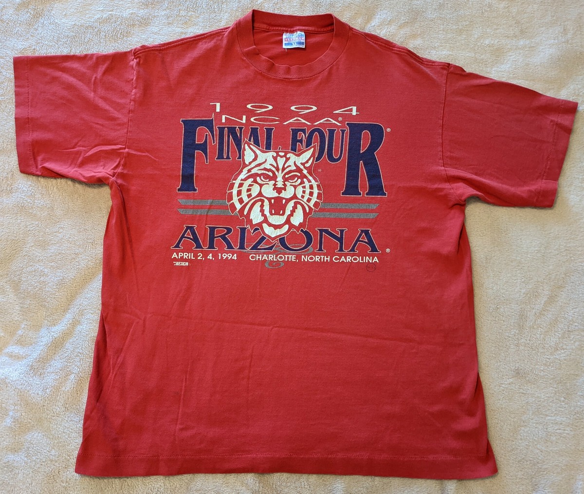 Vintage 1994 University of Arizona Wildcats NCAA Final Four Shirt