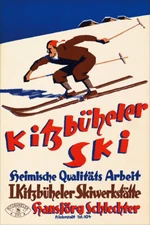 Kitzbuheler Vintage Travel Art Wall Indoor Room Outdoor Poster - POSTER 20x30
