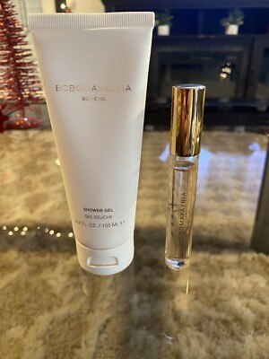BCBG Maxazria Bon Chic Shower Gel 3.4 Fl Oz And Perfume Roller .33oz. New No Box