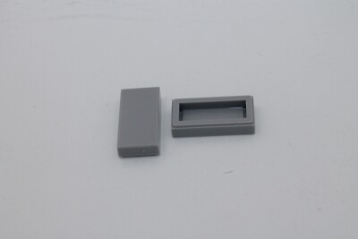 Lego 10x Platte Fliese 1x2 plate tile 3069b hellgrau light bluish gray
