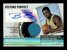 2005-06 Topps Big Game Picture Perfect Relics Auto #BB2 Brandon Bass Shorts /199