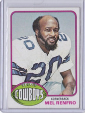1976 Topps Football #368 MEL RENFRO DALLAS COWBOYS HOF ID10