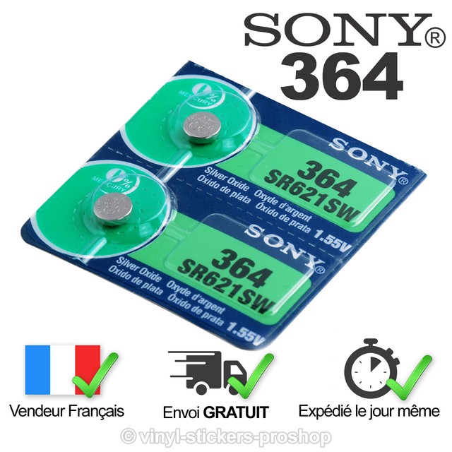 2 Battery SR621SW/SR621/364/1,55V Sony | eBay