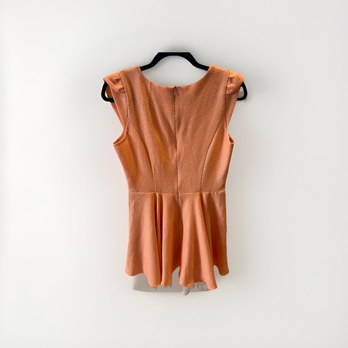 juniors' fit flare dress With Lace Accent - Picture 2 of 4