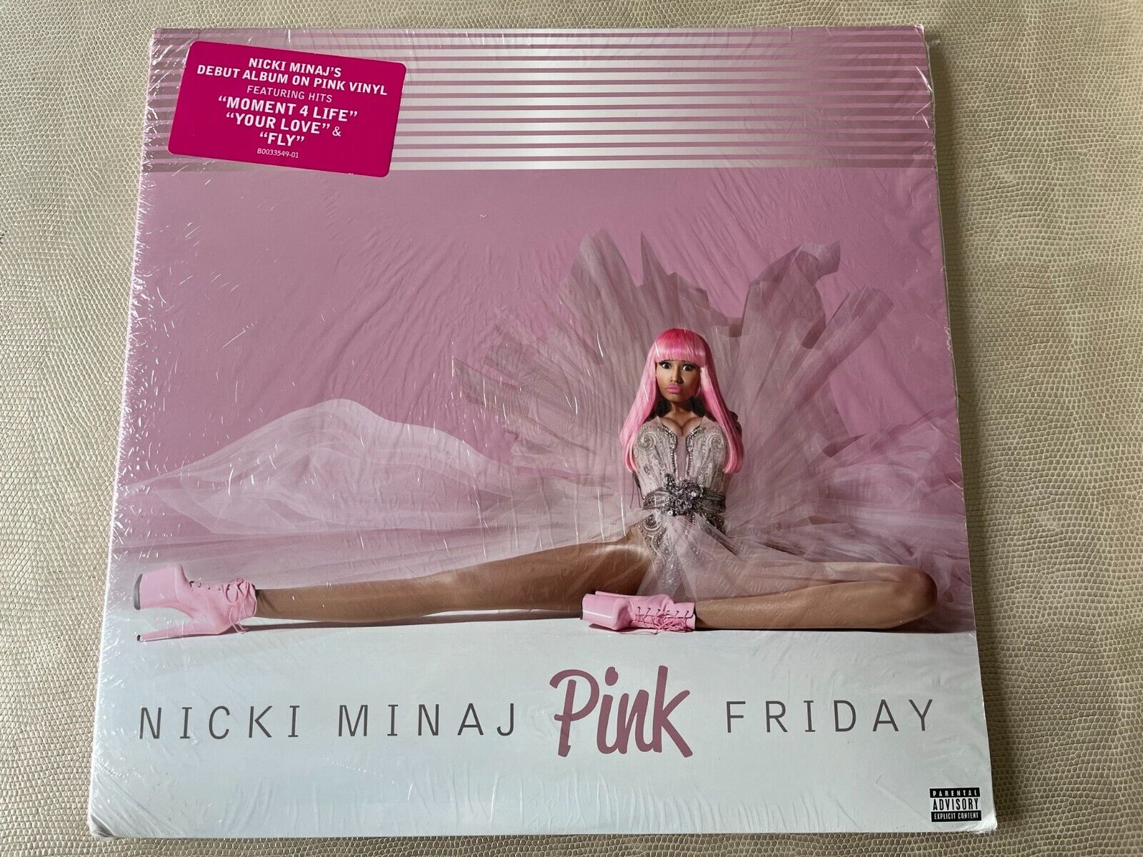 Nicki Minaj Pink Friday LIMITED EDITION Pink Color Vinyl LP NEW Minor Shelf Wear