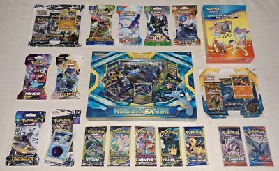 (rare version) Pokemon Kingdra EX Box Lot w/ Primal Clash Unified Minds Cosmic +