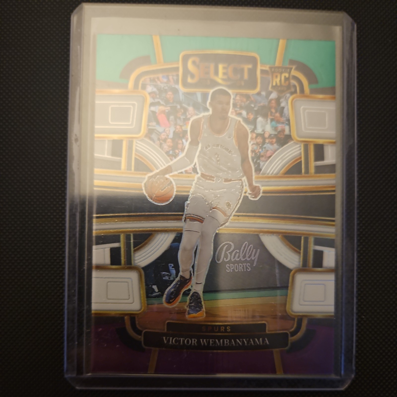 Victor Wembanyama 2023-24 #87 Select Green White Purple Prizm Rookie Card Spurs