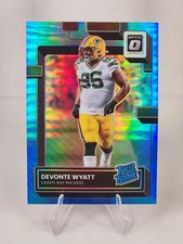 2022 Panini Donruss Optic - Rated Rookie Devonte Wyatt #255 Aqua Prizm /299 (RC)