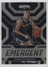 2022-23 Panini Prizm Emergent Silver Prizm Christian Braun #21 05gy