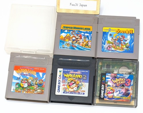 Super Mario Land 1 2 3 Wario Land 1 2 3 Set of 5 Game Boy GB Japanese Tested