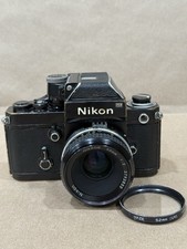 Nikon F2 Black 35mm Camera Body w/ 50mm f/2 Nikkor - Used Working