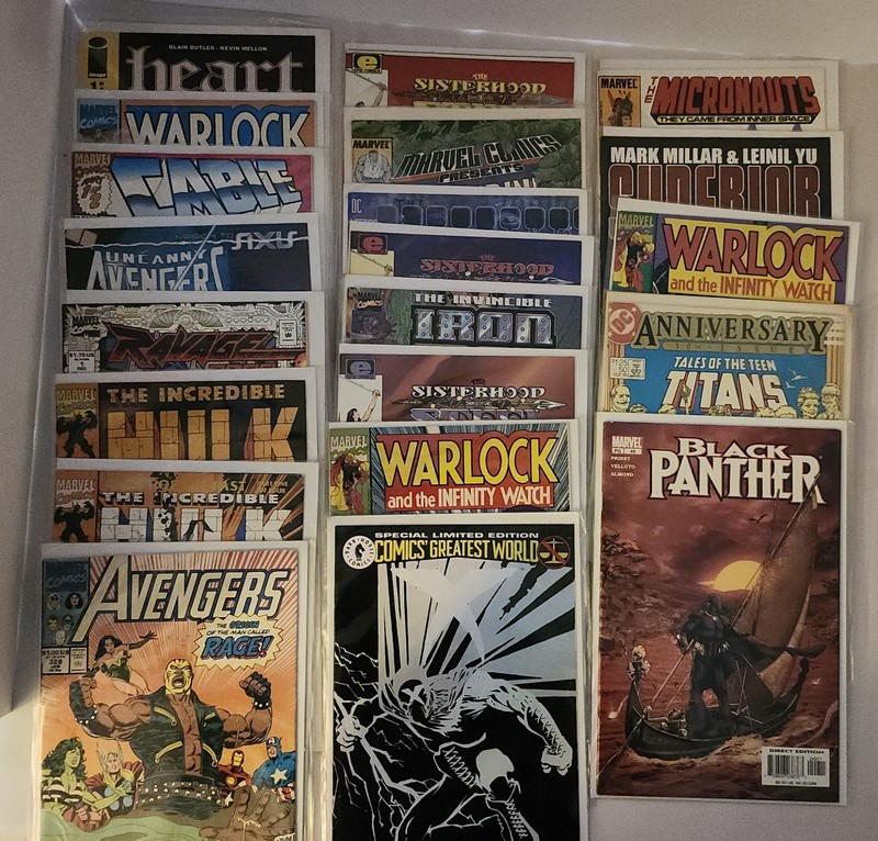 Comic Book Lot 53 Various DC Marvel Indie Boarded & Sleeved