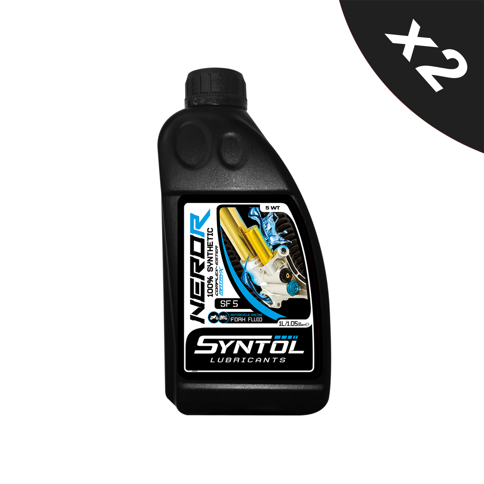 Syntol Nero-R Sf 5 Racing Motorcycle Motorbike Fork Fluid 2X1l - Image 2