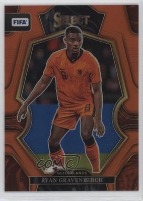 2022 Panini Select FIFA Mezzanine Orange Prizm 56/60 Ryan Gravenberch #158 10qe