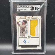 2024 Topps Definitive Collection Jackson Merrill RPA /50 SGC 10/10 