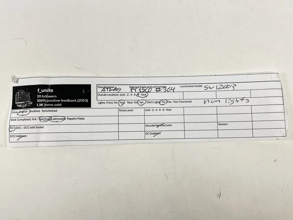 Atlas N Scale Frisco #364 SW1200 DC Powered - Image 2 of 4