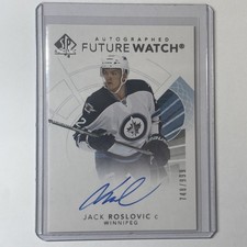 2017/18 Upper Deck SP Authentic Jack Roslovic Future Watch Auto /999 #117