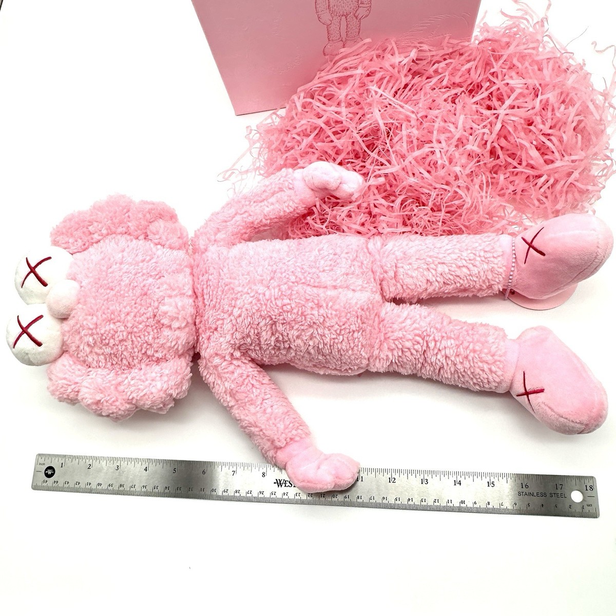 KAWS BFF Pink Plush Figure – Limited Edition of 3000 – #1349