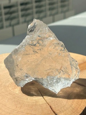 Clear Quartz Rock Crystal | 71x68mm 200g | High Transparency | Rainbow Iris