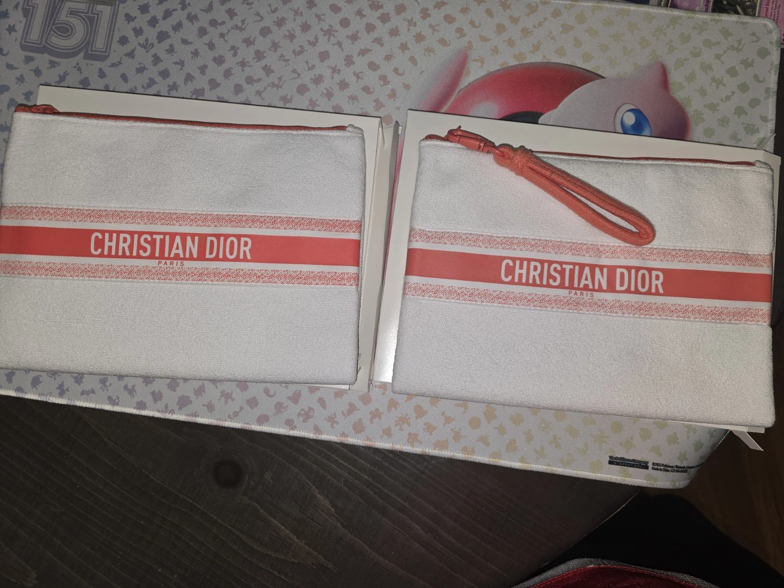 Pochette pochette été Christian Dior 2024 tissu serviette nouveauté neuve X2