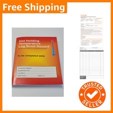 Hot Holdings A5 Temperature Log Book - 6  Food Safety Record Keeper