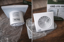 AIR 6 Lite-100T Quiet Bathroom Extractor Fan with Timer 100mm 4'' Diameter