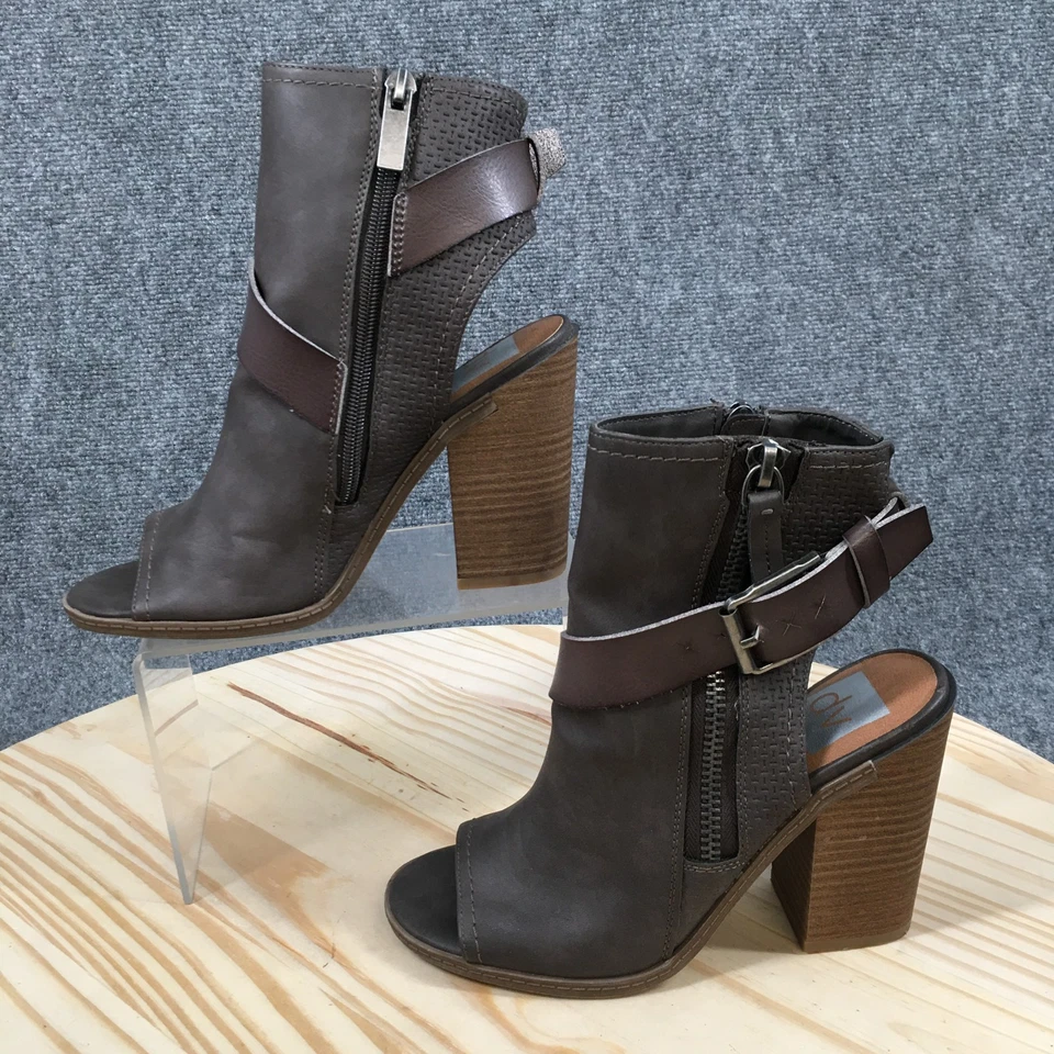 Botas DV by Dolce Vita para mujer 6 Sand Stella botín gris recortado peep toe bloque Foto 2 de 4