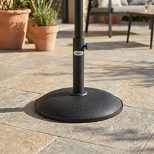 Base ombrellone tonda  nera 15 kg nero