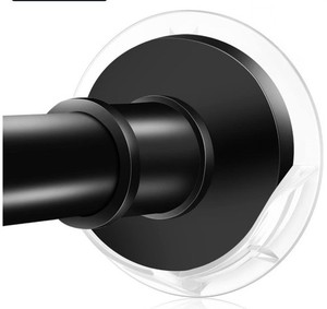 Shower Curtain Rod Holders for Wall – Kitosun Adhesive Tension Rod Retainer