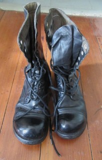 1962 dated Vietnam era US combat boots: Id'd