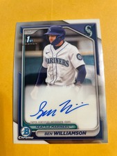 2024 Bowman Chrome Ben Williamson 1st Auto Seattle Mariners #CPA-BW1