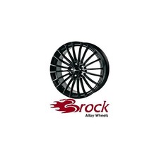 4x Brock B24 7,5X17 5/100 ET38 Schwarz lackiert