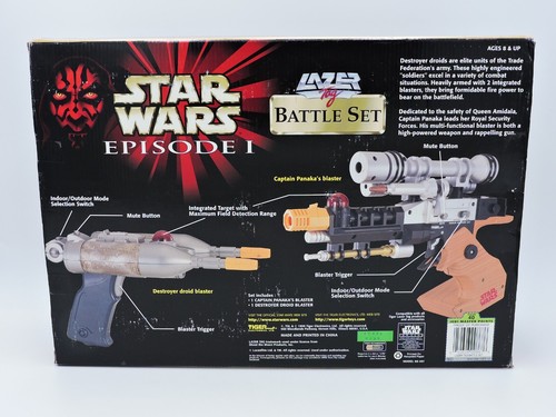 Star Wars LAZER TAG Battle Set 1999 Episode I Tiger Electronics OPEN BOX Laser - Bild 4 von 6