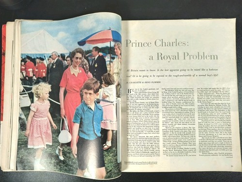 1956 Look Magazin Princess Grace Queen Elizabeth Prinz Charles Werbung Auto - Bild 9 von 19