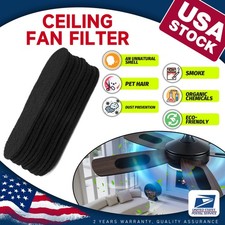 5MM Ceiling Fan Filters for Blades Activated Carbon Air Filter Air Purifier Pad