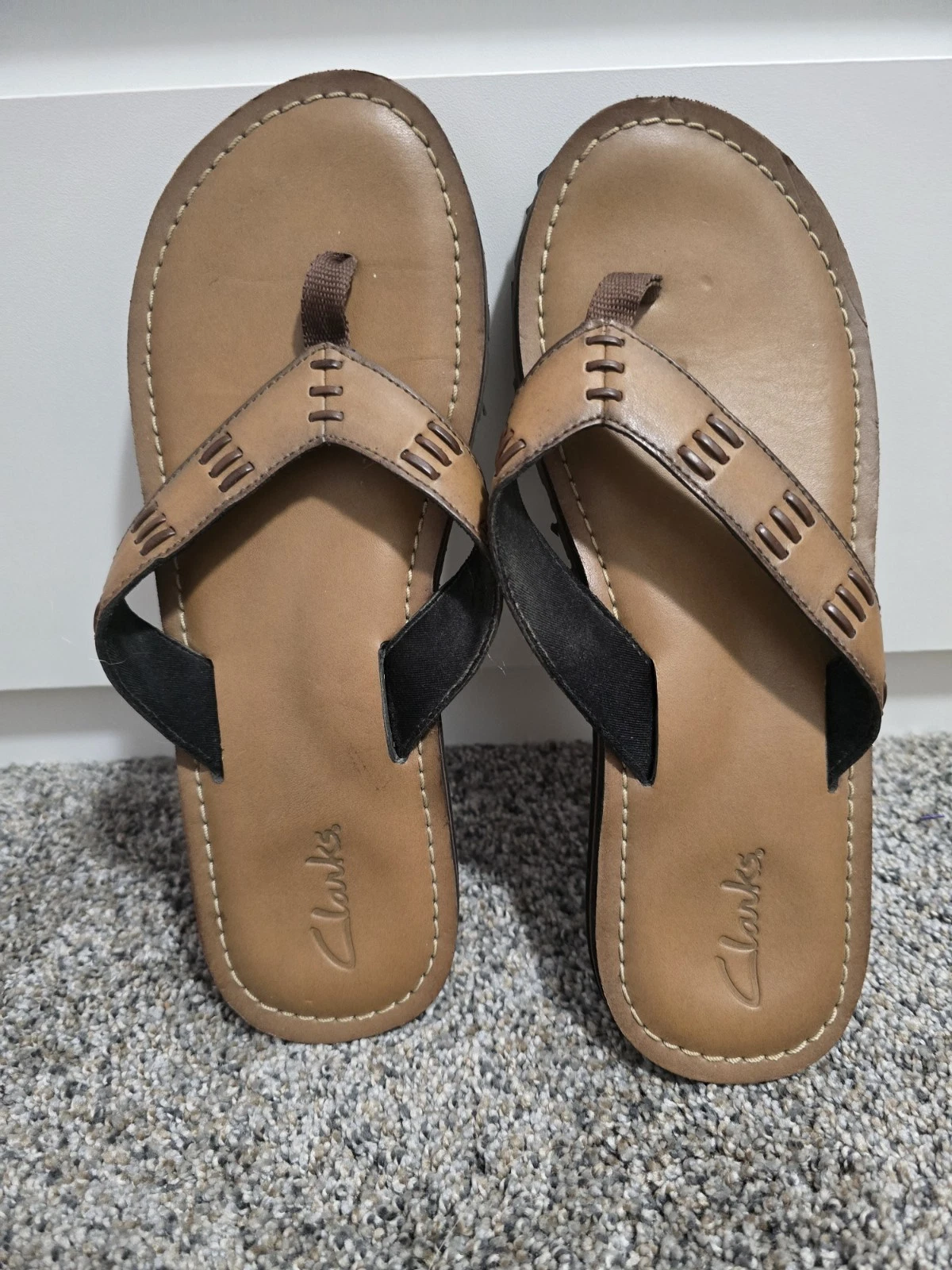 Infradito Clarks stile pelle marrone donna taglia 10