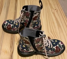 DR. MARTEN 1460 Floral Toddler Girl Boots Size 13 US