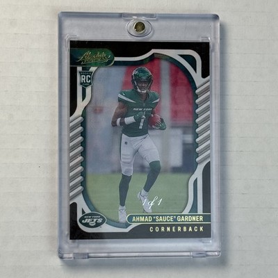 2022 Panini Absolute Ahmad Sauce Gardner 1/1 Black TRUE Rookie #128