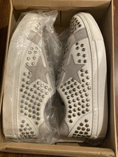 Steve Madden Women  s Turner-s Sneaker White Leather 9.5 M