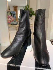 $895 NIB Aquazzura St Honore 85mm Black Nappa...