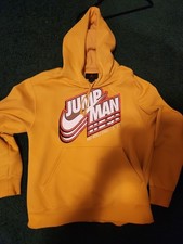 Mens Nike Jordan Yellow Jumpman Hoodie Sweats...