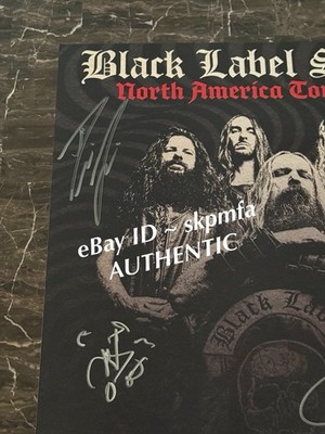 BLACK LABEL SOCIETY Poster SIGNED 💯 Official Zakk Wylde AUTHENTIC