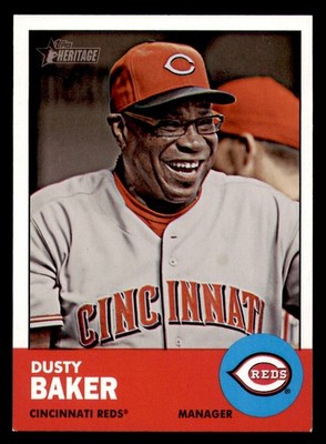 2012 Topps Heritage #422 Dusty Baker Cincinnati Reds NM+