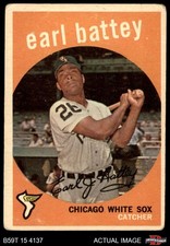 1959 Topps #114 Earl Battey White Sox 1.5 - FAIR