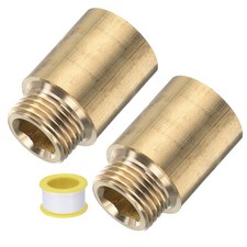 2 Pcs Shower Head Extension Arm  40mm Length Brass Shower Head Extender