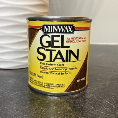 NEW Minwax Gel Stain HICKORY 1/2 Pint 8 oz Non Drip Formula