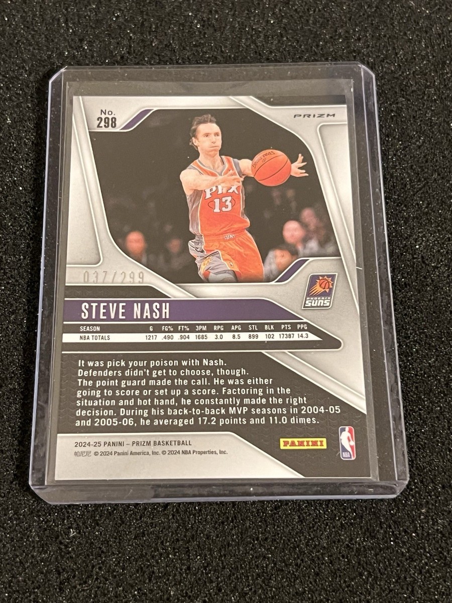 Steve Nash 2024-25 Panini Prizm Legends Red Prizm #d /299 Suns HOF