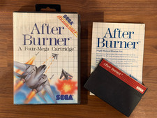 After Burner Sega Master System CIB Complete in Box w Manual Tested Working