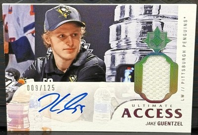 2018-19 Upper Deck Ultimate Collection Access #UAA-JG Jake Guentzel Auto 009/125