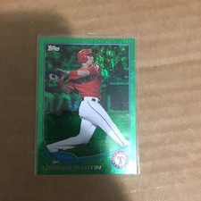 2013 Topps Leonys Martin Texas Rangers Green Shimmer